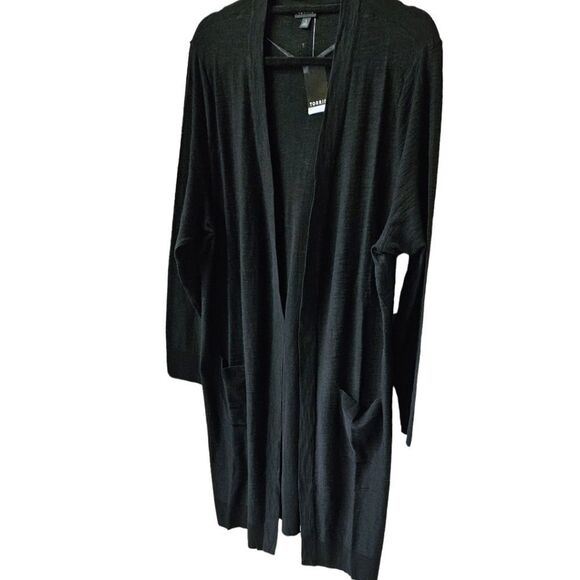 TORRID Slub Black Open Front Sweater Cardigan 1X - Picture 5 of 17